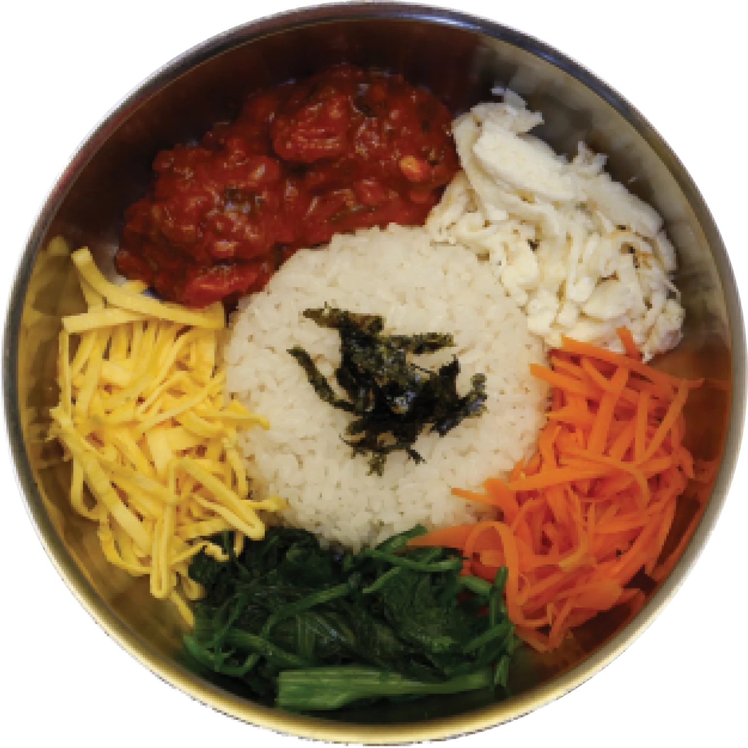Traditional Bibimbap (Mixed Rice with Vegetables)