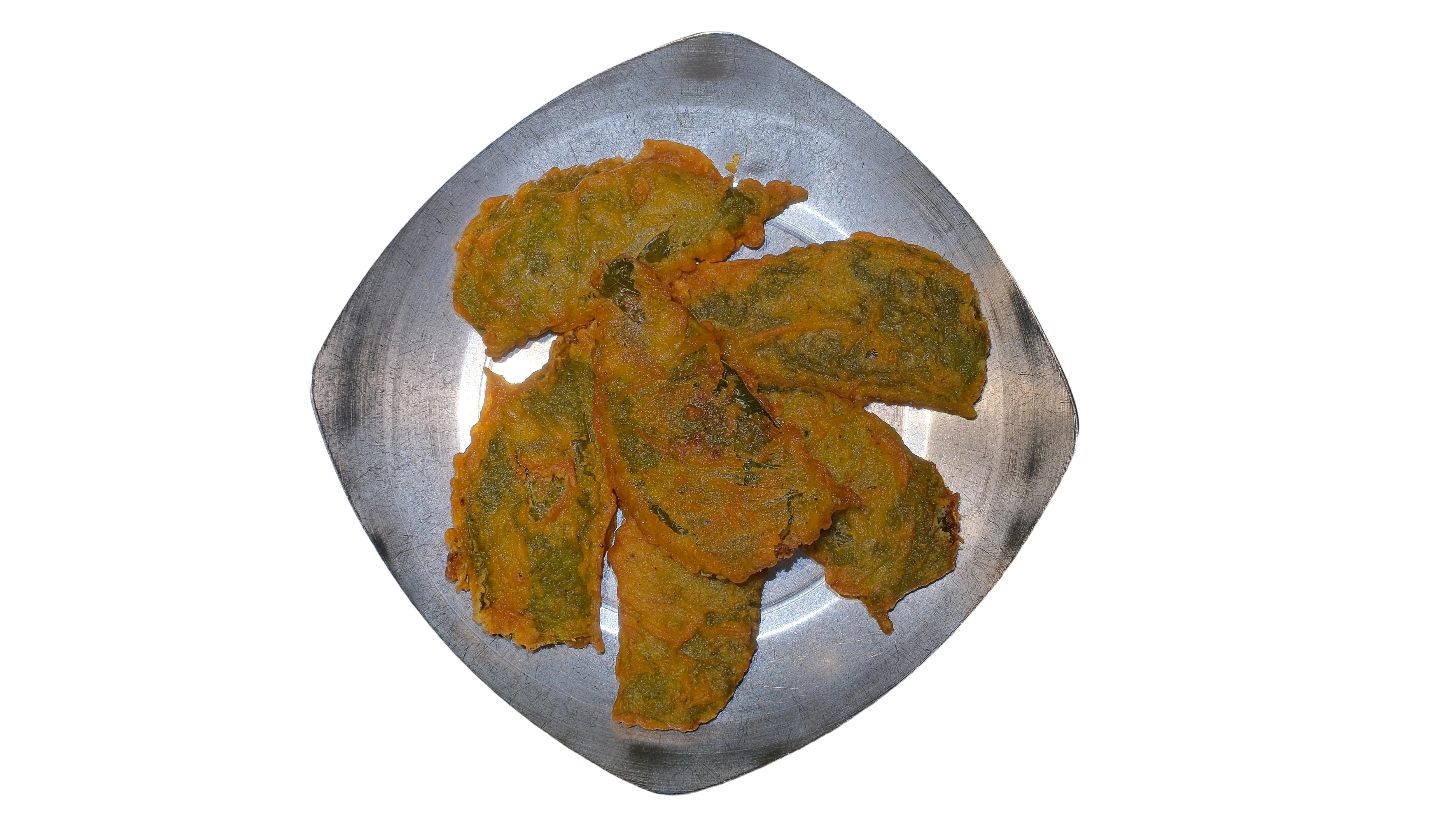 Crispy Fried Perilla Leaf with Meat